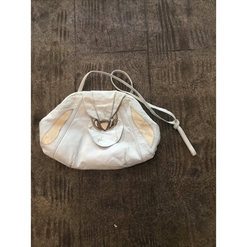 Vintage 1980 Sacs Fifth Avenue white leather Purse